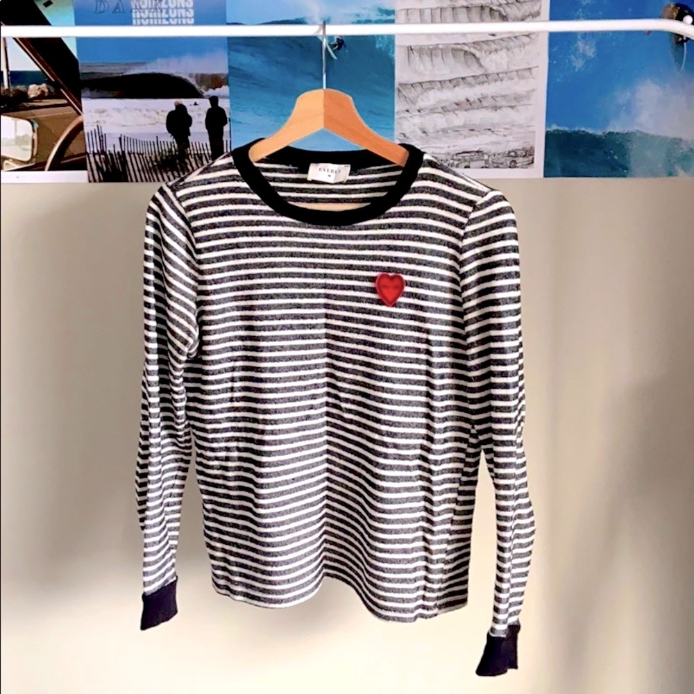 Everly striped long sleeve knit